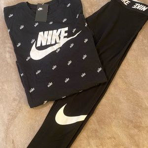 Nike Legging Set - XL - NEW - Black & White